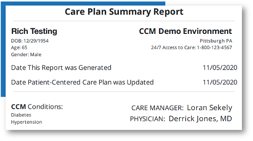 Care Plan Report Summary-1